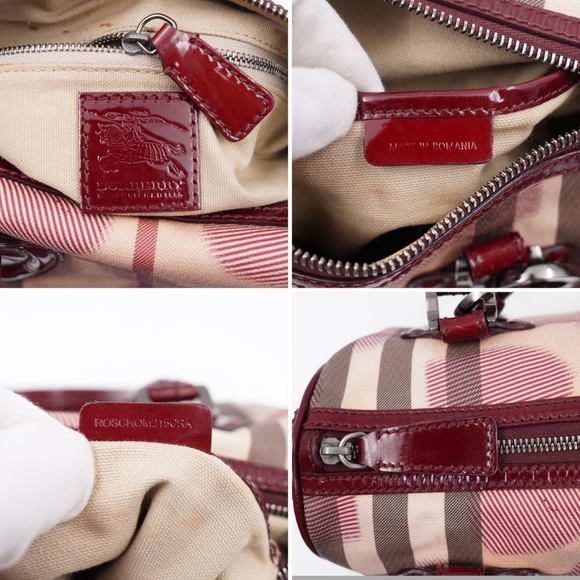CA01 💚 Burberry Nova Check Heart Small Chester Bowling Bag - Picture 10 of 14